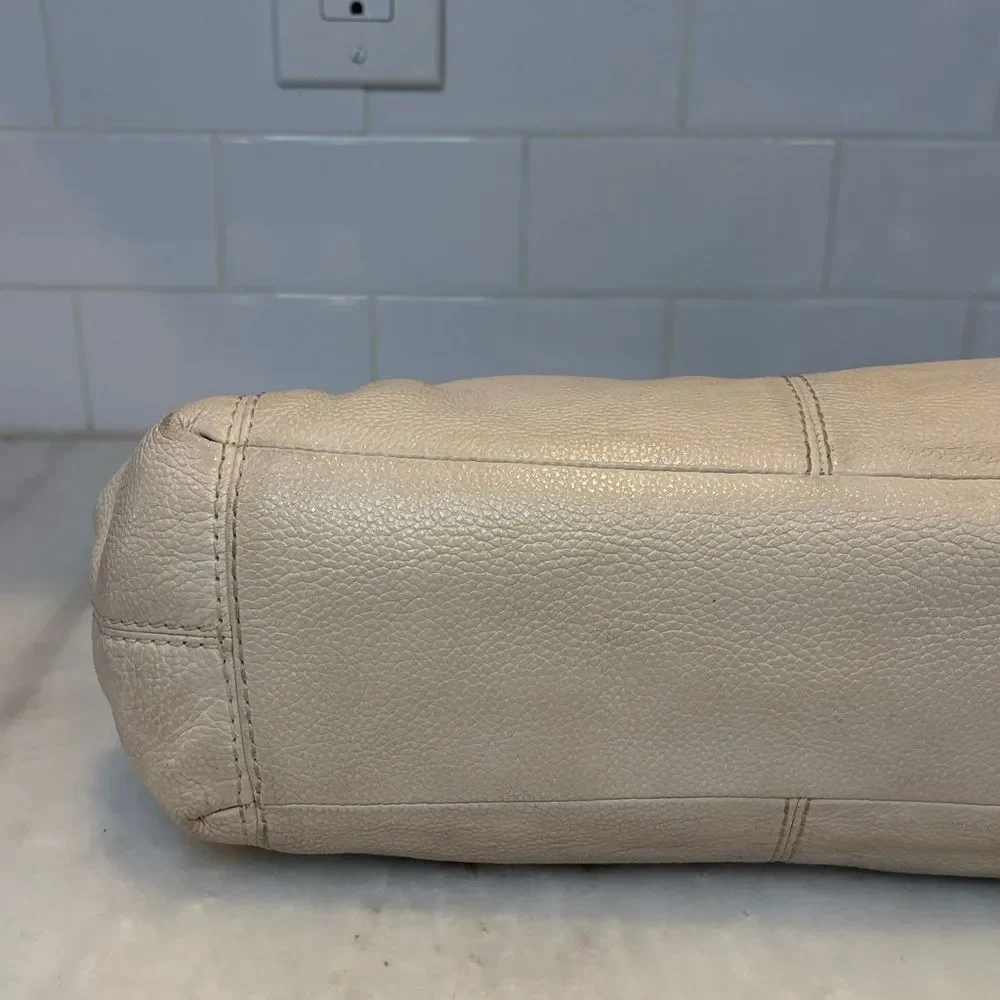 Coach Bag Purse Handbag Leather Lexy Stardust Stud Pebbled Shoulder Pocketbook